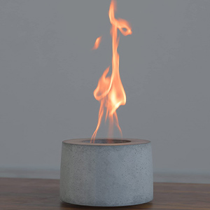 image of portable fire pit for desks
