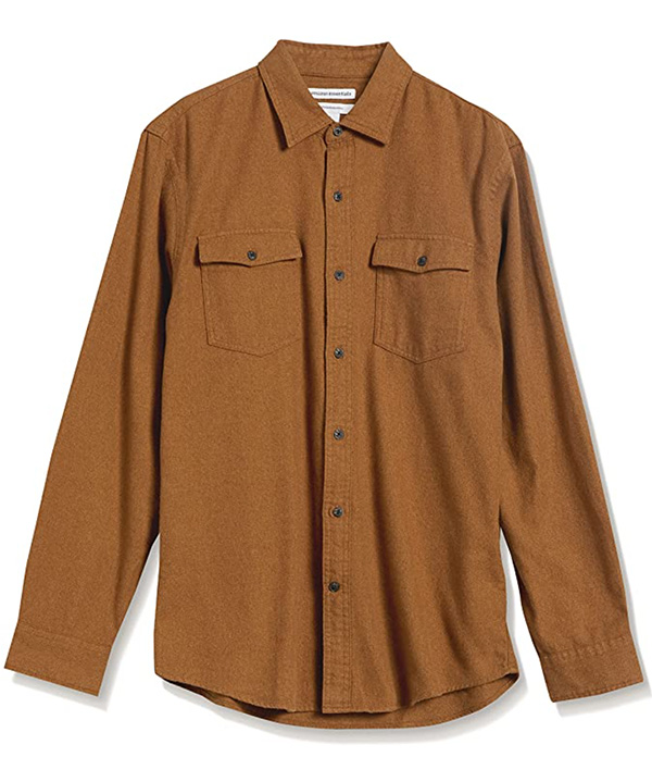 orange flannel shirt