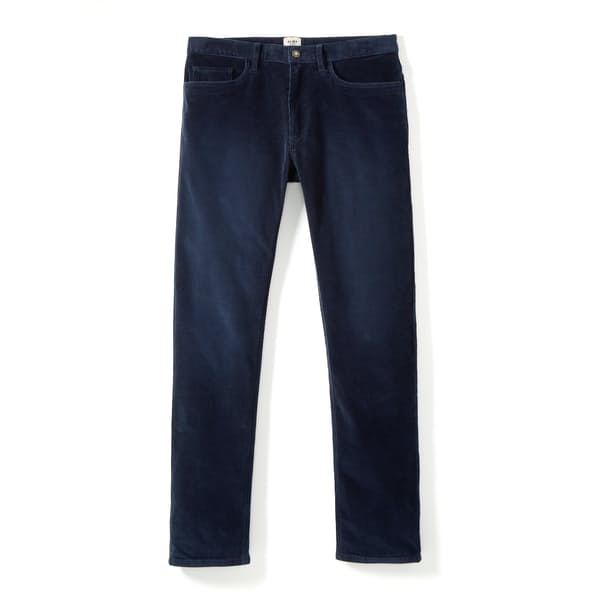 image of dark blue corduroy pant