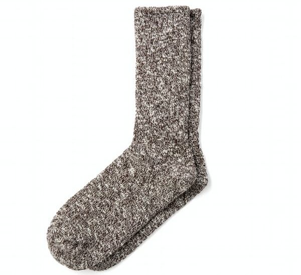 image of brown marled socks