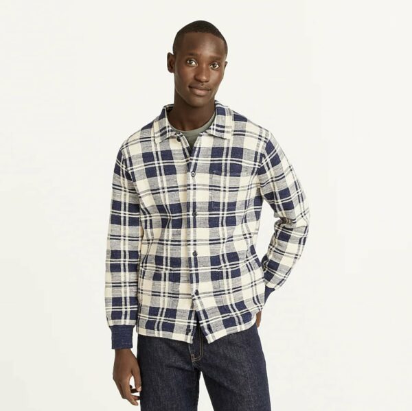 image of a man wearing a plaid shirt
