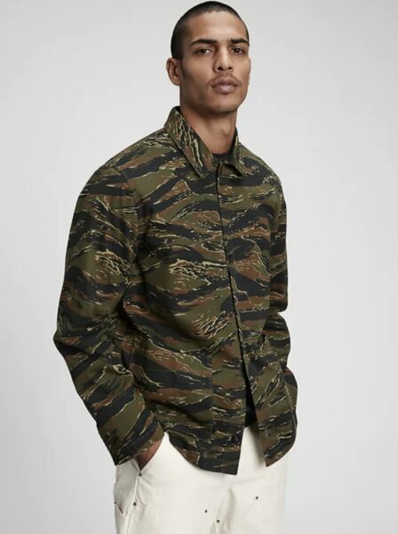 image of camo patter chore jacket
