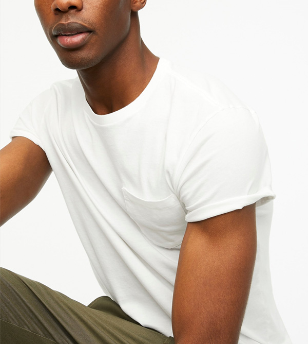jcrew factory white t-shirt
