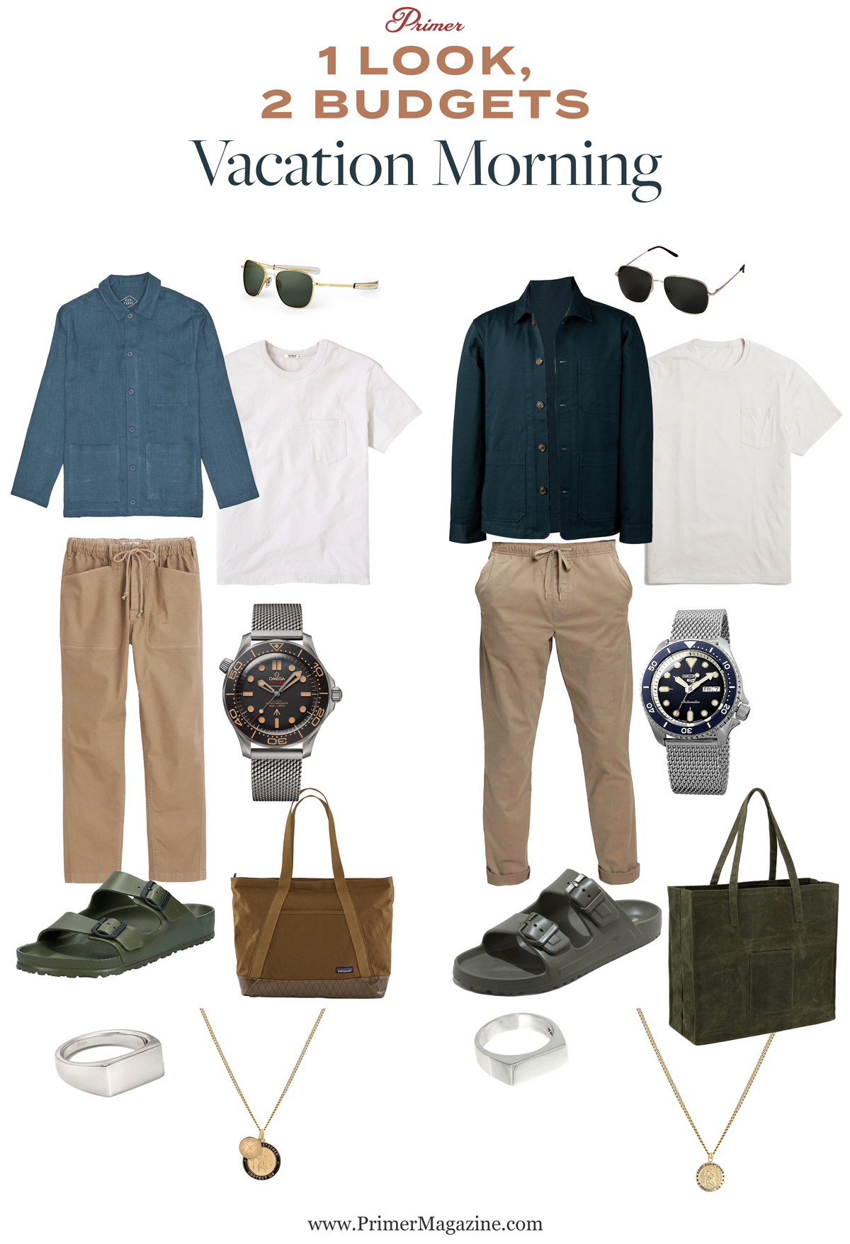 1 look 2 budgets vacation morning