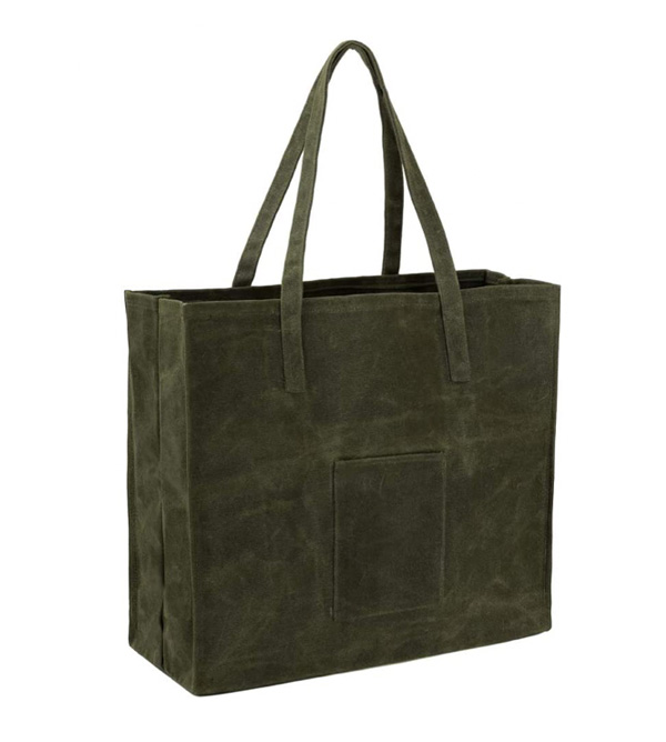 green tote bag