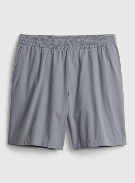 image of grey active shorts