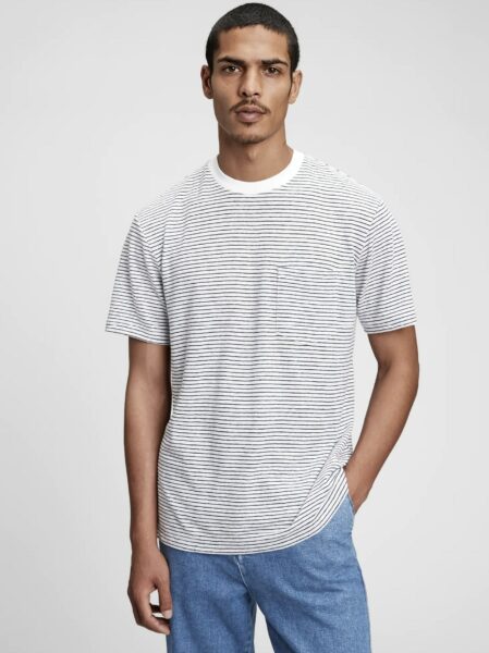 image of a striped linen shirt