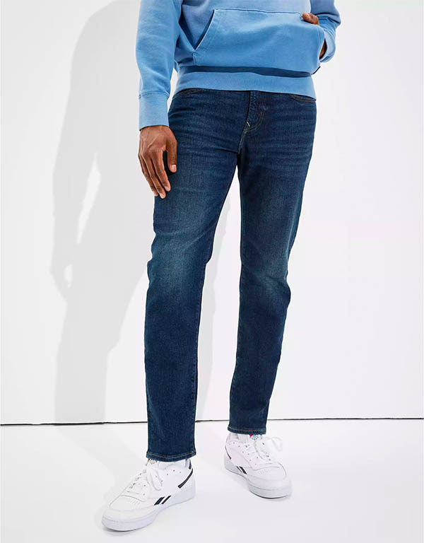 image of denim slim straight jean