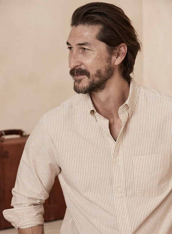 image of stripe oxford shirt