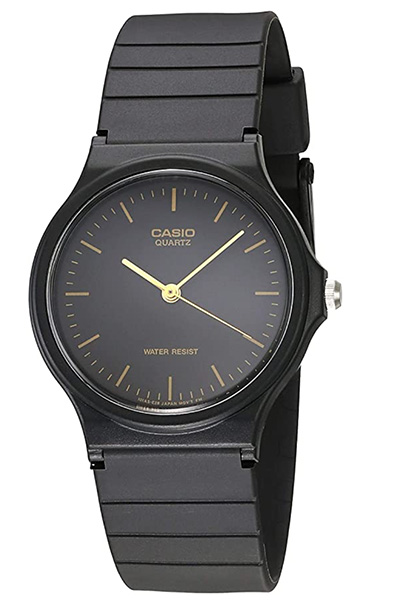 image of a black resin watch