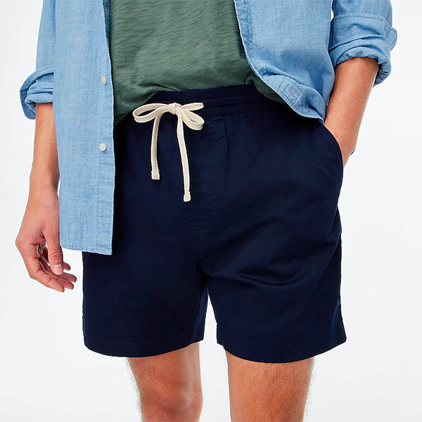 image of navy blue dock short