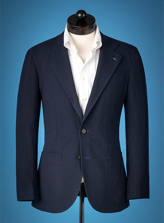 image of a navy sport coat