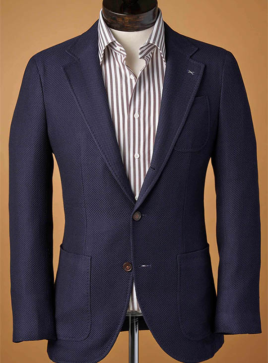 image of a navy blue sport coat