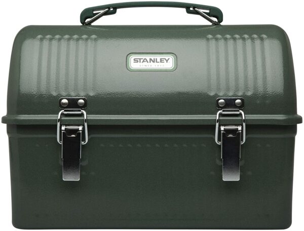 image of a green stainless steel lunch box