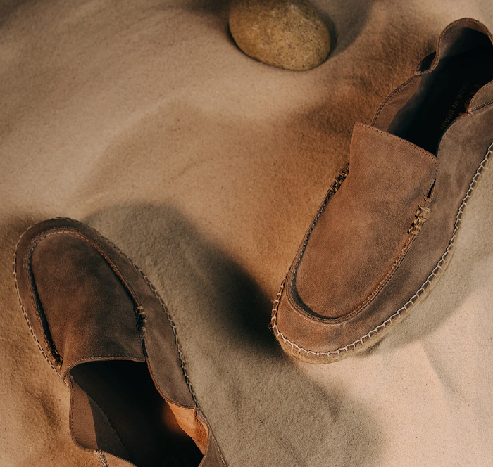 image of brown espadrilles shoes