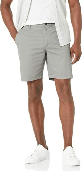 image of a person wearing grey shorts