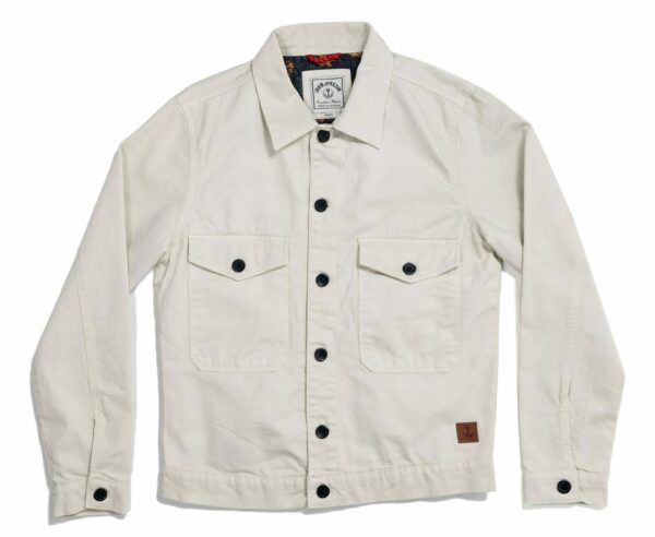 image of a white long sleeve button down shirt