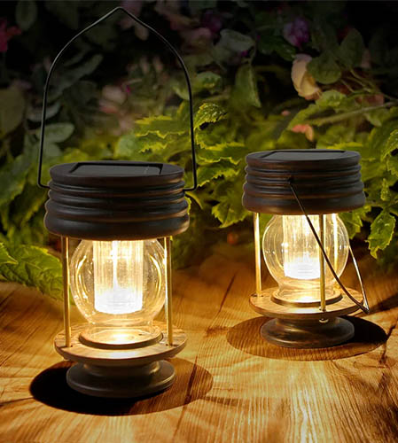 image of two lanterns