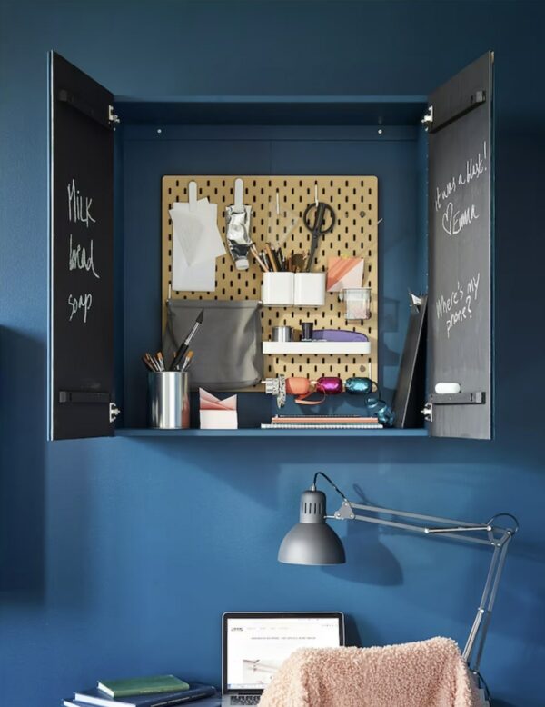 image of a pegboard organizer