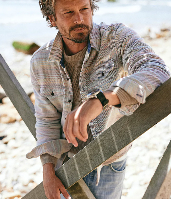 image of a cotton twill long sleeve shirt