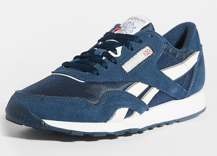 image of blue and white sneaker shoe