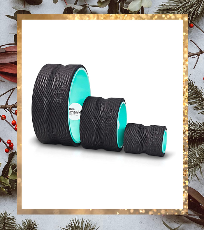 a set of three foam musle massage rollers