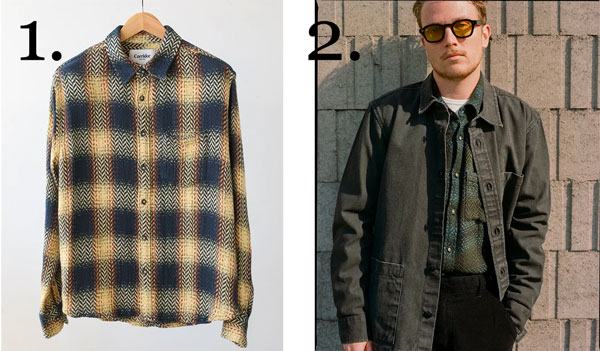 1 plaid shirt 2 overshirt corridor