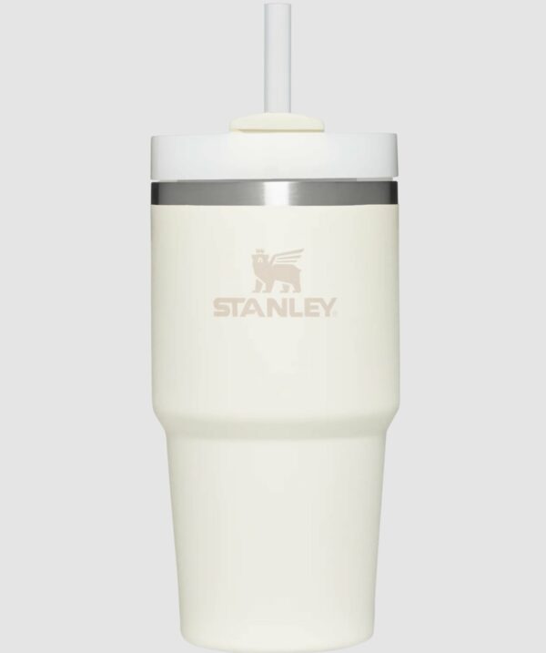 a stainless steel tumbler beverage container