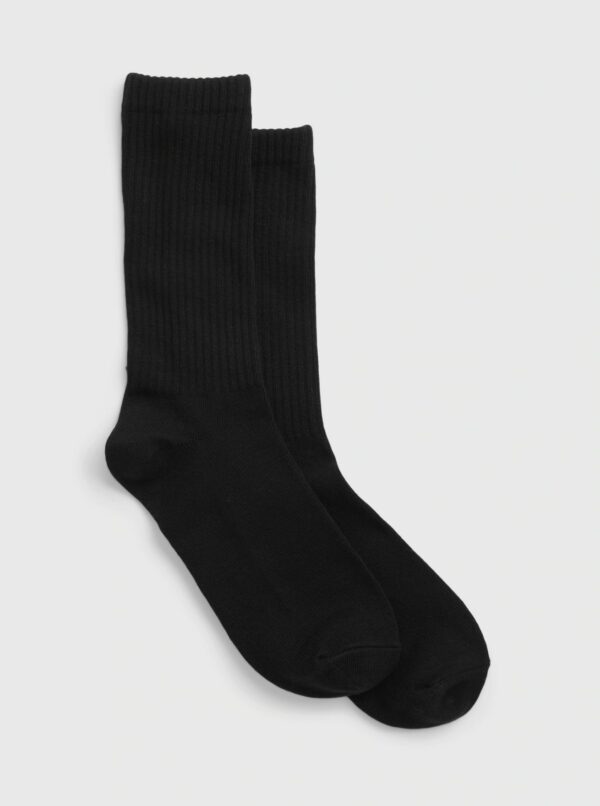a pair of organic cotton crew socks