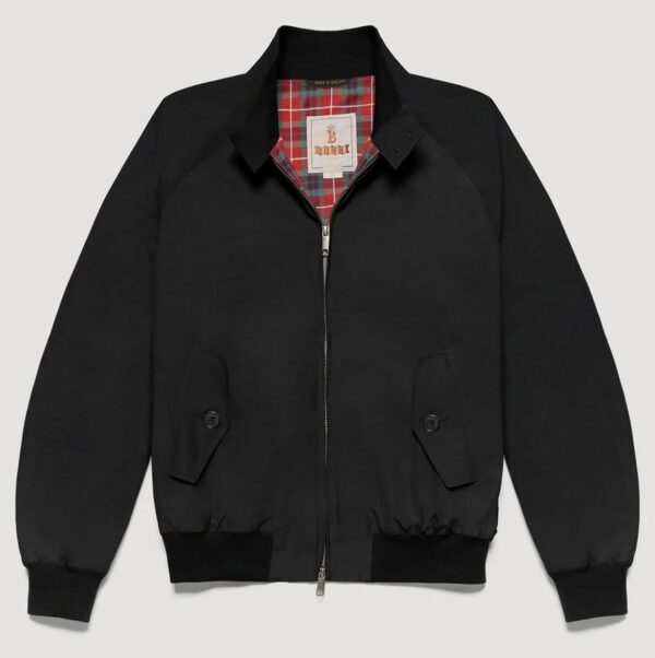 a zip front barracuta jacket