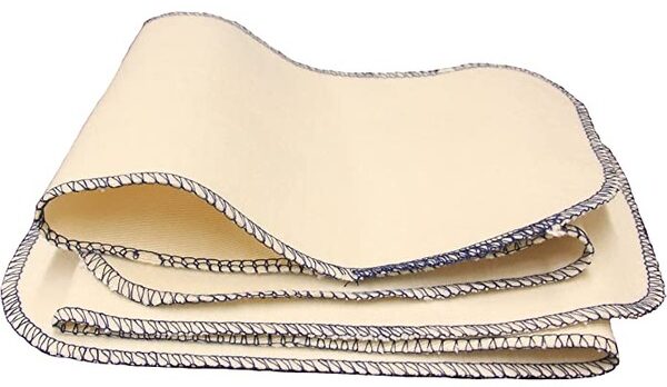 a chamois buffing cloth