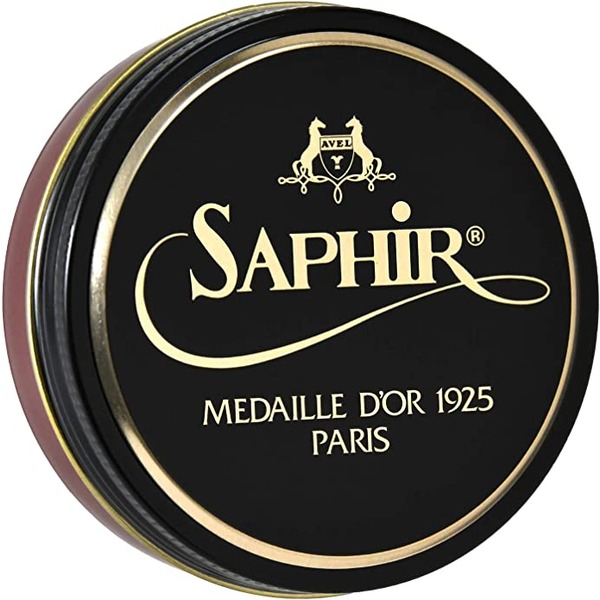 a tin of wax saphir shoe polish
