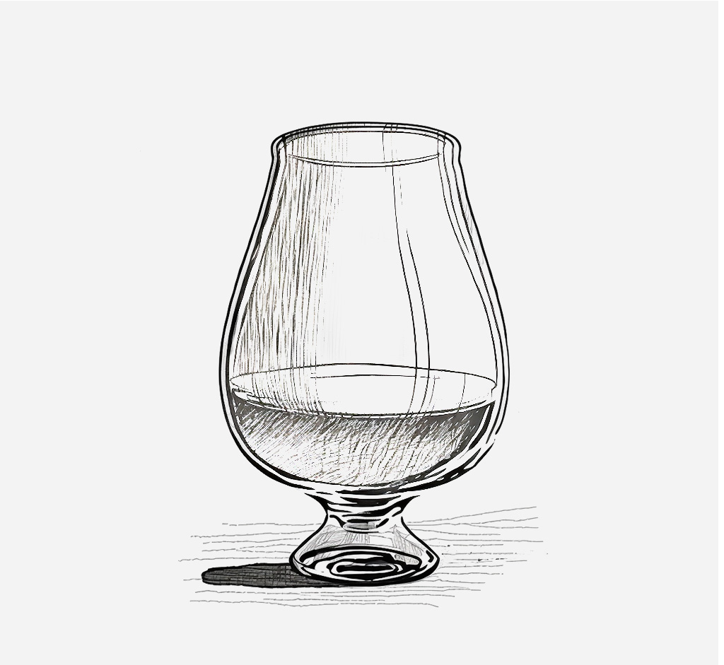 glencairn whisky glass illustration