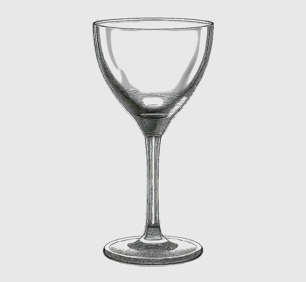 nick and nora glass illustration