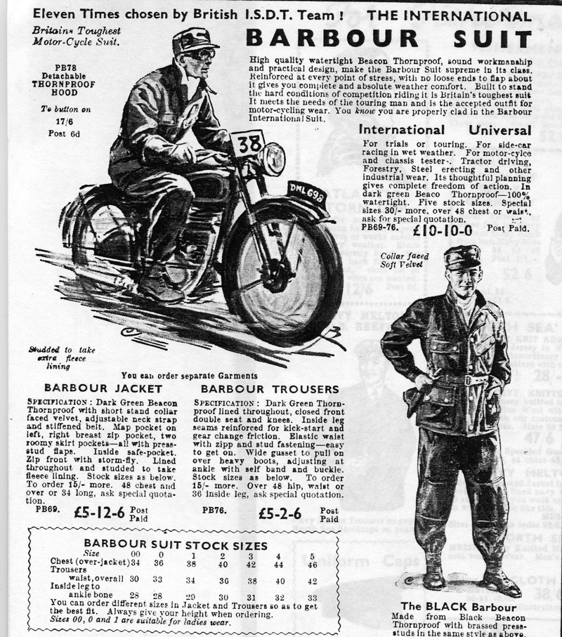vintage barbour advertisement