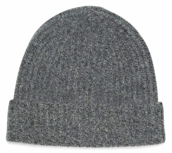 cashmere ribbed cuff beanie hat