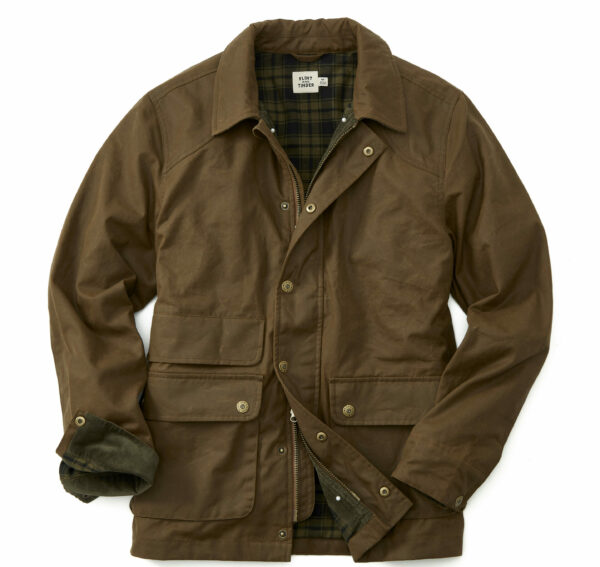 flannel lined waxed jacket
