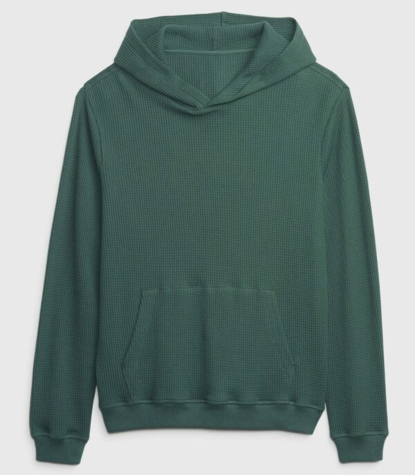 a long sleeve waffle hoodie