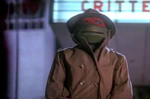 raphael wearing a trench coat