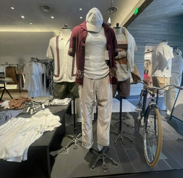 a retail clothing display