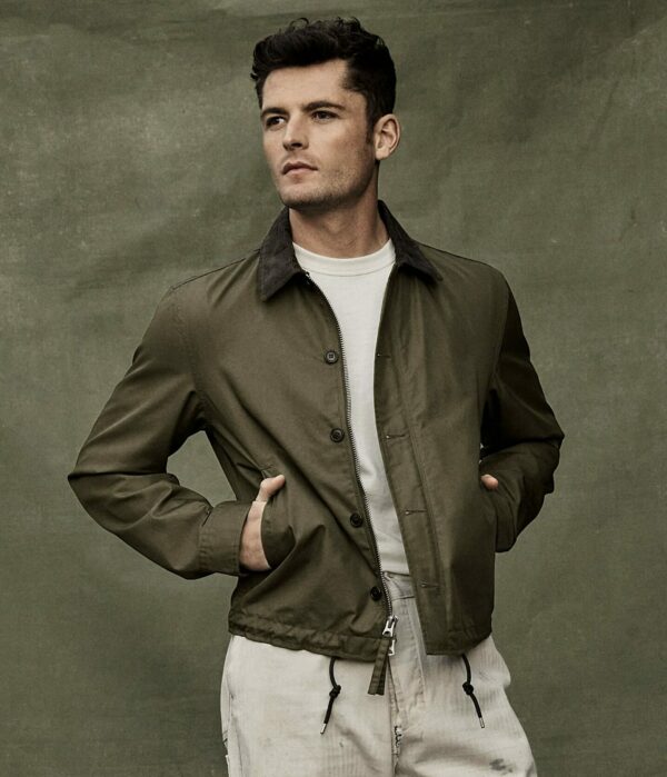 a man wearing a deck style jacket