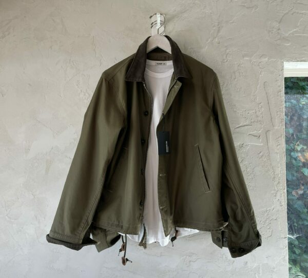 a zip front deck jacket