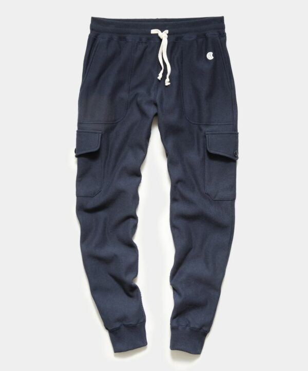 cargo utility sweat pant with drawstring waist