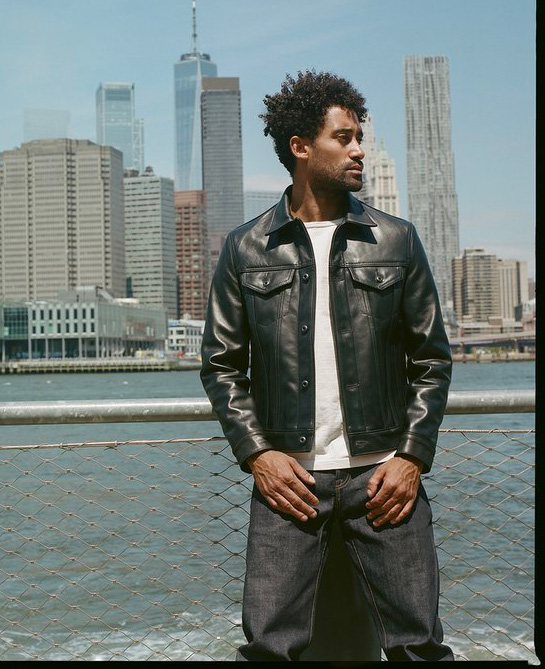 schott leather trucker jacket