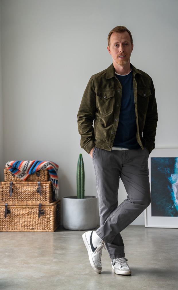 olive suede todd snyder trucker jacket