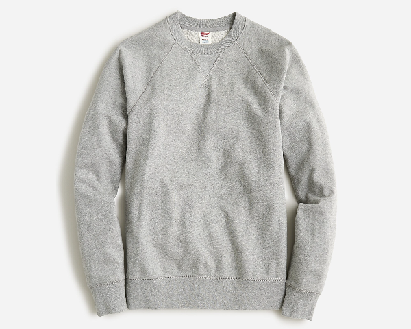 a french terry crewneck sweatshirt