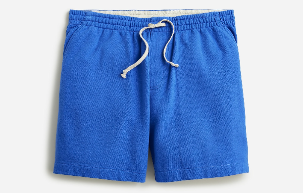 french terry dock short with drawstring waist