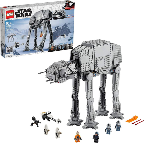 Lego AT-AT next to box