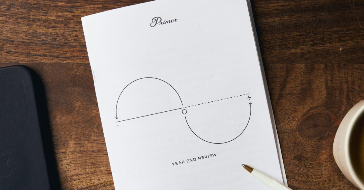 close up of year end reflection