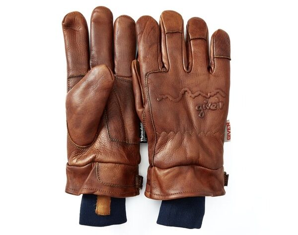 a pair of gloves with wax coating